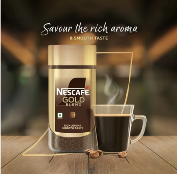 Nescafe Gold Blend Premium Freeze Dried Instant Coffee (50 g)