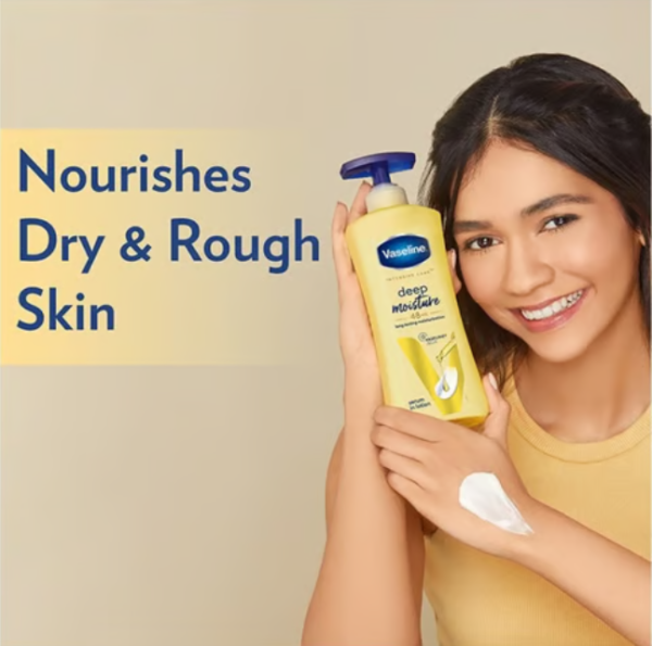 Vaseline Intensive Care Deep Body Lotion (Long Lasting Moisturization For Healthy, Glowing Skin)