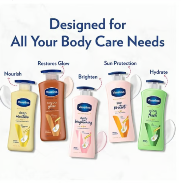 Vaseline Intensive Care Deep Body Lotion (Long Lasting Moisturization For Healthy, Glowing Skin)