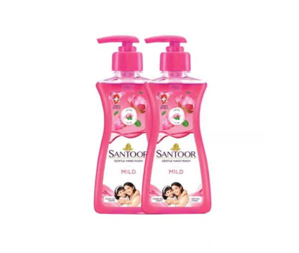 Santoor Mild Hand Wash Lotus & Tulsi - Buy 1 Get 1 Free