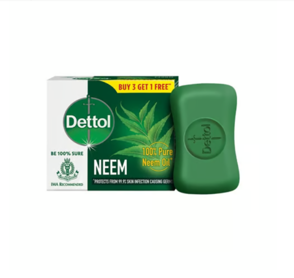 Dettol Neem Bathing Bar - Buy 3 Get 1 Free